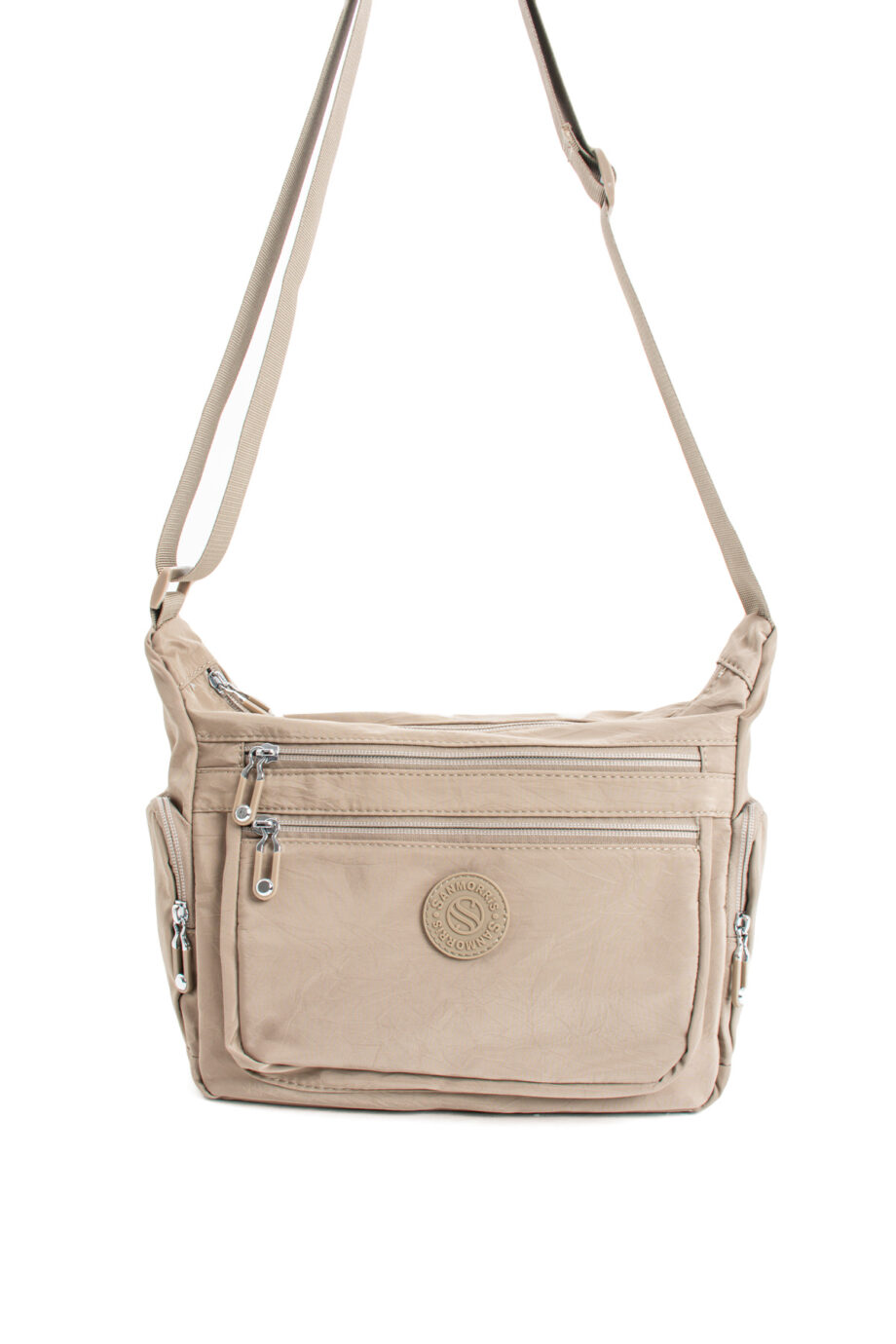 Collection of Sanmorris crossbody bags in different colors, emphasizing the variety available.