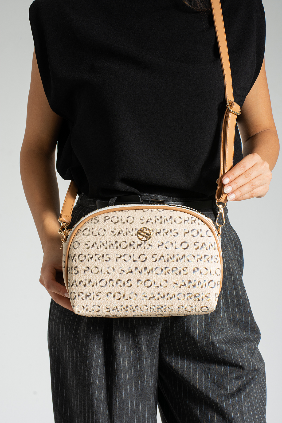 Zo bags messanger bag glay Bum bag 美品 high-quality synthetic leather bag Code: 1298 - Sanmorris Bags